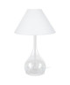 TREVISO Lampe a poser pied acier 40x40x70 cm  Blanc