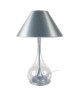 TREVISO Lampe a poser pied acier 40x40x70 cm  Aluminium