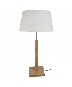 HOD Lampe a poser Bois de hetre acier 30x30x54 cm  Bois naturel