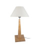 THOR Lampe a poser Bois de hetre acier 35x35x54 cm  Bois naturel