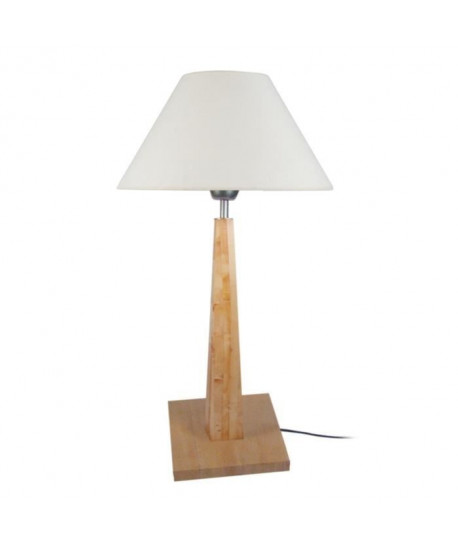 THOR Lampe a poser Bois de hetre acier 35x35x54 cm  Bois naturel