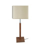 FRIGGA Lampe a poser Bois de hetre acier 20x20x51 cm  Bois noyer