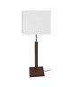 FRIGGA Lampe a poser Bois de hetre acier 20x20x51 cm  Bois wanguee