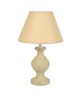 ARLEQUIN Lampe Bois de hetre 18x18x30 cm  Creme cérusé