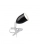 LEO Lampe pince LED GU10 3 W Noir