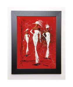 JOHANNA Image encadrée Défilé Haute couture I 37x47 cm Rouge