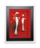 JOHANNA Image encadrée Défilé Haute couture II 37x47 cm Rouge