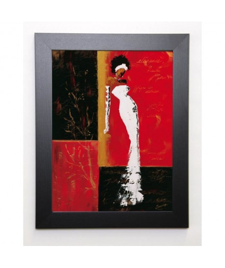 JOHANNA Image encadrée En rouge et or I 37x47 cm Rouge