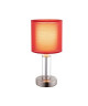 GLOBO Lampe a poser Nickel mat L14 x l14 x h30 cm  Rouge