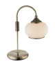 GLOBO LIGHTING Lampe a poser métal couleur bronze  Verre opal  Interrupteur  275 mm x 150 mm x 355 mm