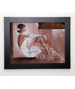 JOHANNA Image encadrée Romantique I 37x47 cm Rose