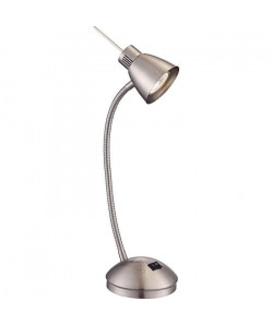 GLOBO LIGHTING Lampe a poser avec interrupteur  LED incluse  Ř 25 x H 44 cm  Nickel Mat