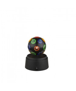 GLOBO LIGHTING Lampe a poser avec interrupteur  3 LEDS incluses  Ř 9,2 x H 12,1 cm  Plastique Multicolore et Noir