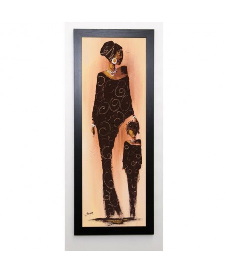 JOHANNA Image encadrée Bamako II 40x102 cm Marron