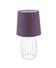 GLOBO Lampe a poser chrome L18 x l18 x h33,5 cm  Lilas