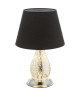 Lampe a poser Verre Chrome 46x30x30 cm Noir