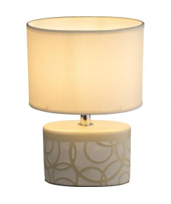 Lampe a poser en céramique 24x18x18cm Beige