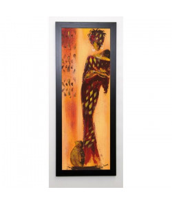 JOHANNA Image encadrée Femme gazelle II 40x102 cm Orange