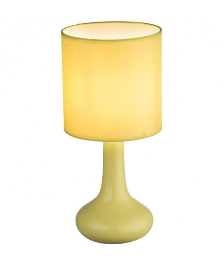 Lampe a poser en céramique 32x15x15cm Jaune