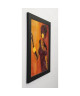 JOHANNA Image encadrée Le miroir II 47x57 cm Orange