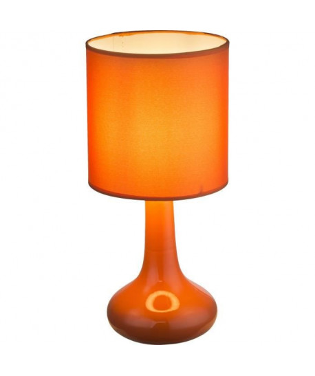 Lampe a poser en céramique 32x15x15cm Orange