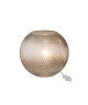 Lampe boule relief Verre 23x23x23 cm Gris