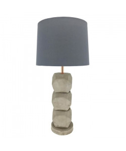 Lampe béton  abatjour E27 60W 69 cm gris