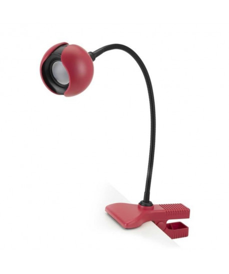 MATHIAS Lampe CYBER  Laqué rouge  H 34 x P 8 x L 25 cm