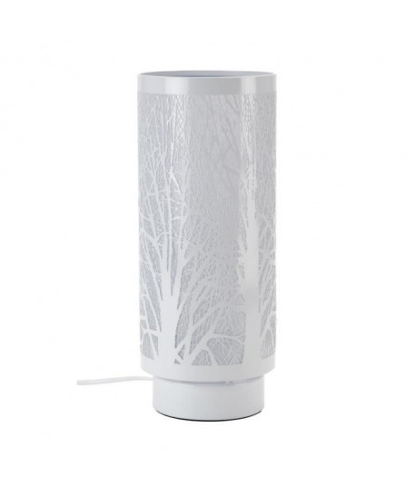 Lampe Touchtree E14 28W diametre 13,5cm hauteur 33 cm blanc