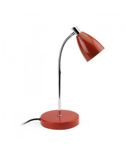 Lampe Chad GU10 9 W diametre 13 cm hauteur 36 cm rouge