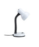 Lampe de bureau RECKY métal laqué blanche