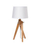 Lampe a poser Naturel E27 40 W Blanc