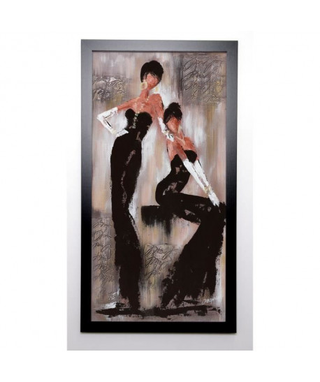 JOHANNA Image encadrée Histoires de filles II 57x107 cm Noir