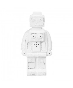 SEMA Lampe Porcelaine Robot  Blanche