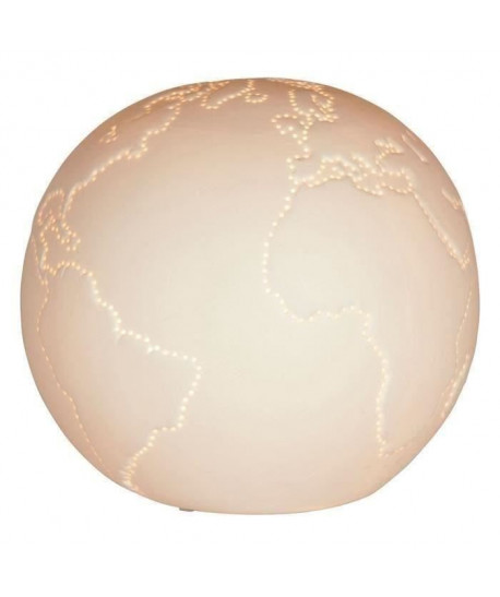 SEMA Lampe Porcelaine Globe