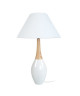 COS Lampe a poser céramique bois hetre  40x40x50 cm  Blanc