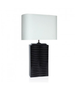 ALCOA HAUT Lampe a poser céramique  38x38x60 cm  Noir