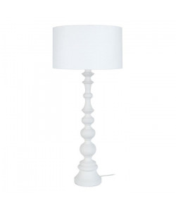 ANAIS Lampe a poser Bois de hetre 35x35x84 cm  Blanc