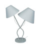 PROVENÇALE Lampe a poser acier 27x25x49 cm  Gris et blanc