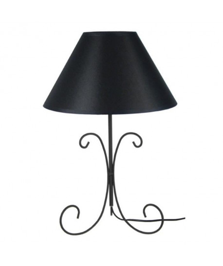 CURL Lampe a poser fil acier 30x30x45 cm  Noir