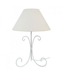 CURL Lampe a poser fil acier 30x30x45 cm  Blanc