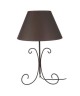 CURL Lampe a poser fil acier 30x30x45 cm  Marron