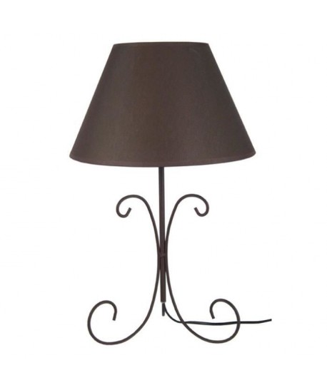 CURL Lampe a poser fil acier 30x30x45 cm  Marron