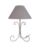 CURL Lampe a poser fil acier 30x30x45 cm  Taupe