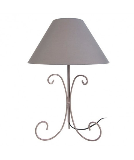 CURL Lampe a poser fil acier 30x30x45 cm  Taupe