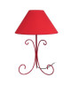 CURL Lampe a poser fil acier 30x30x45 cm  Rouge