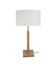 HOD Lampe a poser Bois de hetre acier 30x30x56 cm  Bois naturel