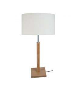 HOD Lampe a poser Bois de hetre acier 30x30x56 cm  Bois naturel