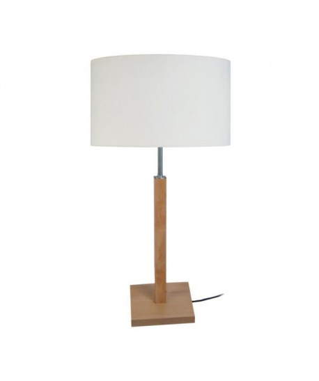 HOD Lampe a poser Bois de hetre acier 30x30x56 cm  Bois naturel