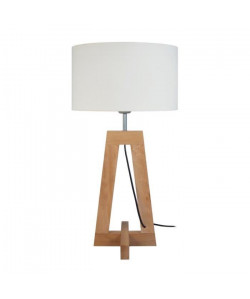 VILI Lampe a poser Bois de hetre acier 30x30x56 cm  Bois naturel